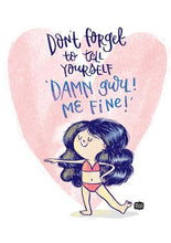 Damn Girl Wall Art