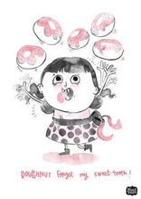 Prints - Doughnut Girl Wall Art