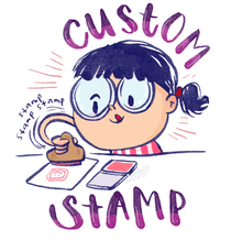 Window Girl Name Custom Stamp